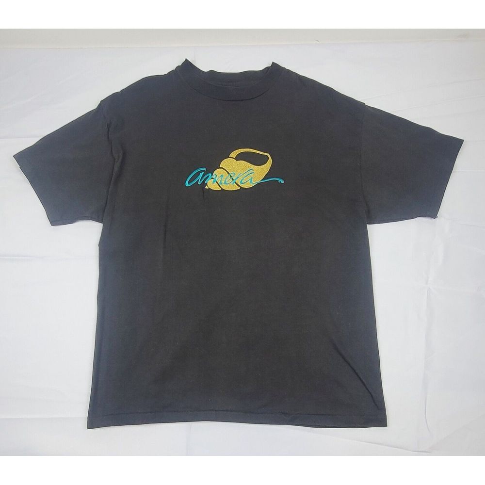 Amera Snail T-Shirt Mens XL. Vintage 90s Single Stitch Embroidered Tee.